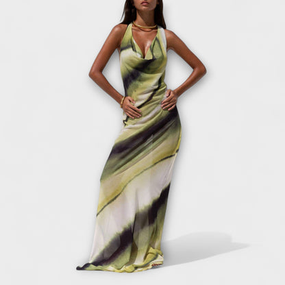 Abito Maxi Gradient Tie-Dye Classico