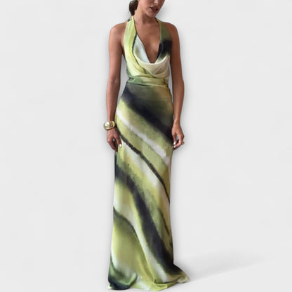 Abito Maxi Gradient Tie-Dye Classico