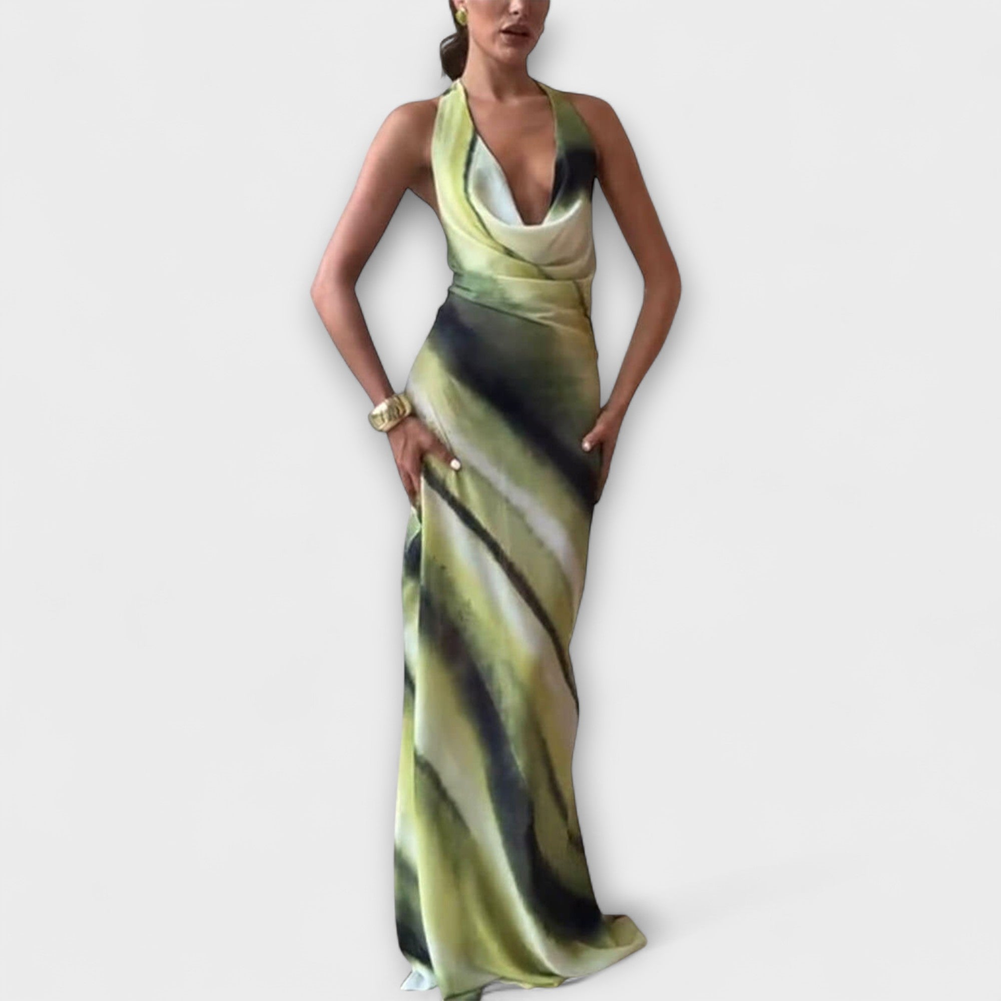 Abito Maxi Gradient Tie-Dye Classico
