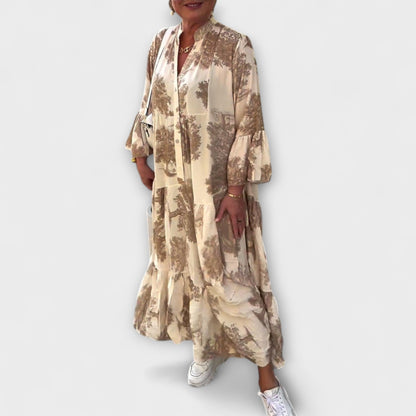 Nerina - Elegante Abito Maxi Floreale