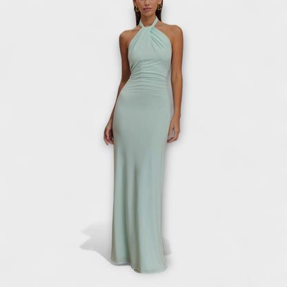 Lagoon - Abito Maxi Slinky con Scollo Halter