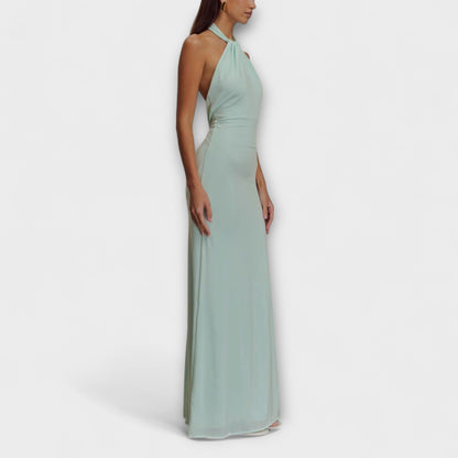 Lagoon - Abito Maxi Slinky con Scollo Halter