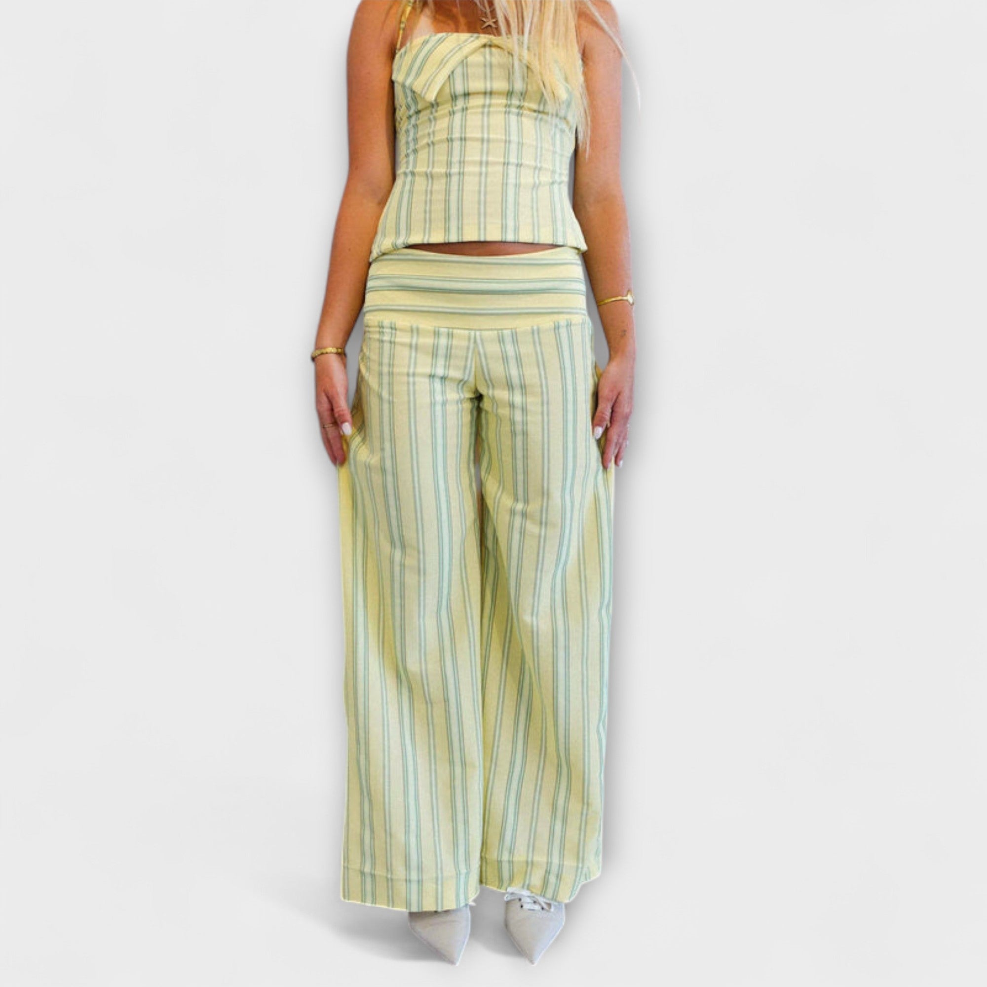 Anastasia - Ensemble di Pantaloni Striped Classici