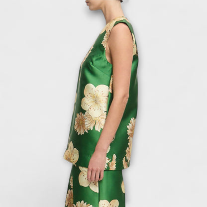 Clea - Completo Pantaloni Senza Maniche Salvia