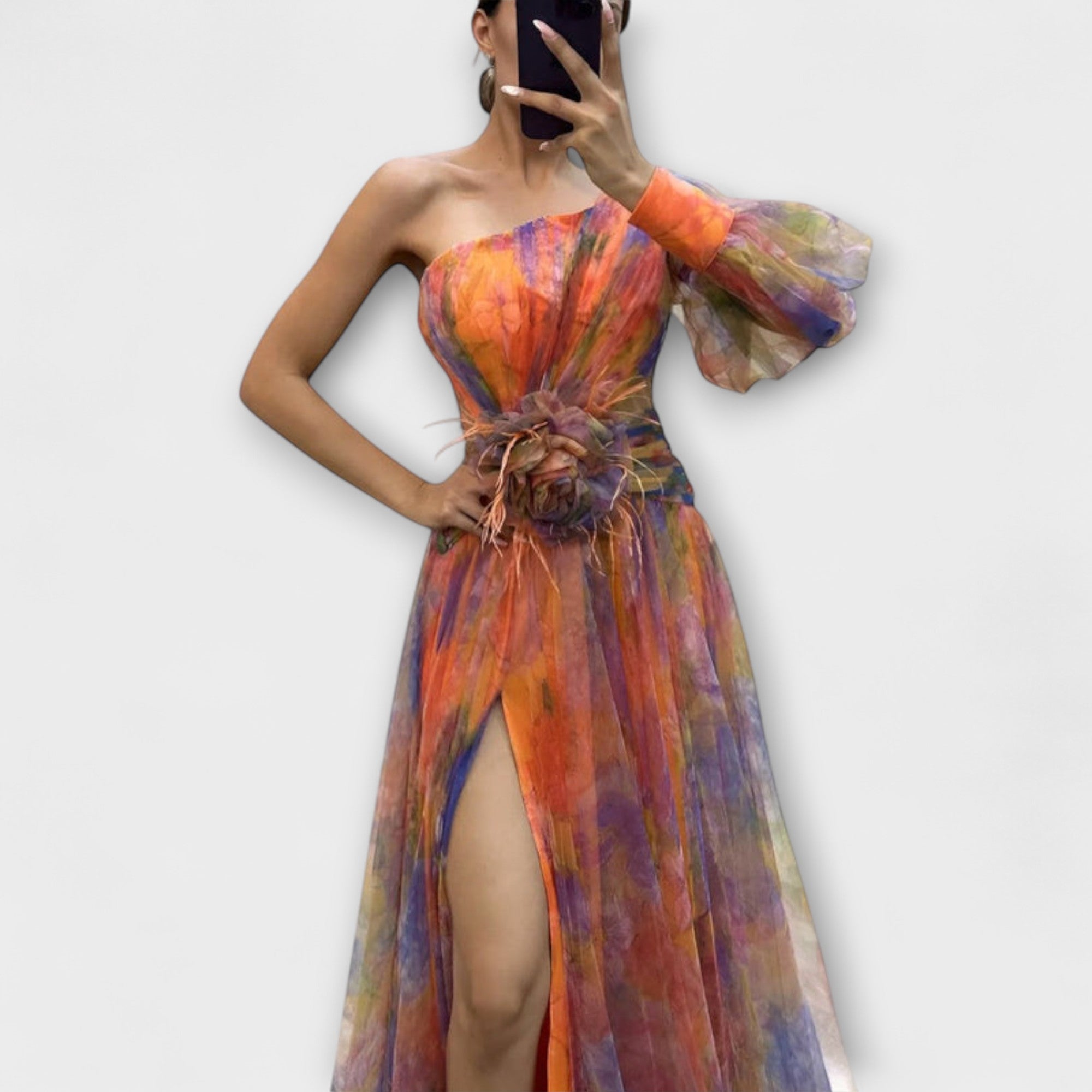 Minna – Abito Maxi Asimmetrico Amelie