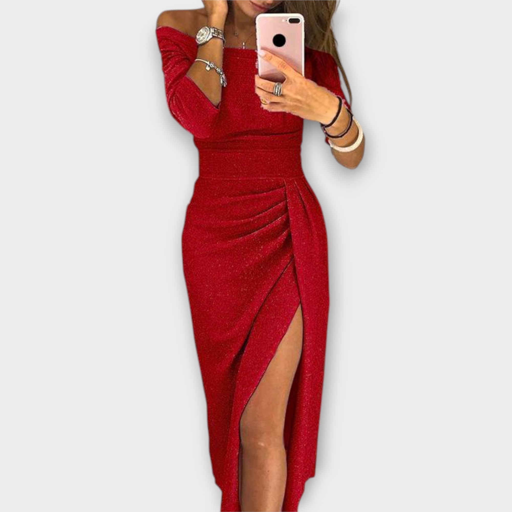 Lena - Abito Elegante Off-Shoulder