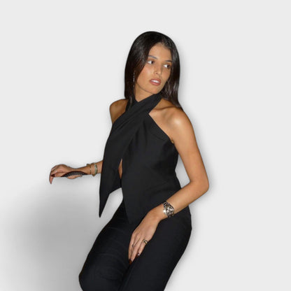 Giugno - Top a Scollo Halter Incrociato