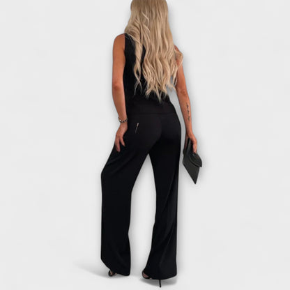 Wilhelmina - Top e Pantaloni Senza Maniche Chic