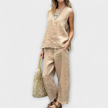Jennifer - Completo in Cotone-Lino Relaxed