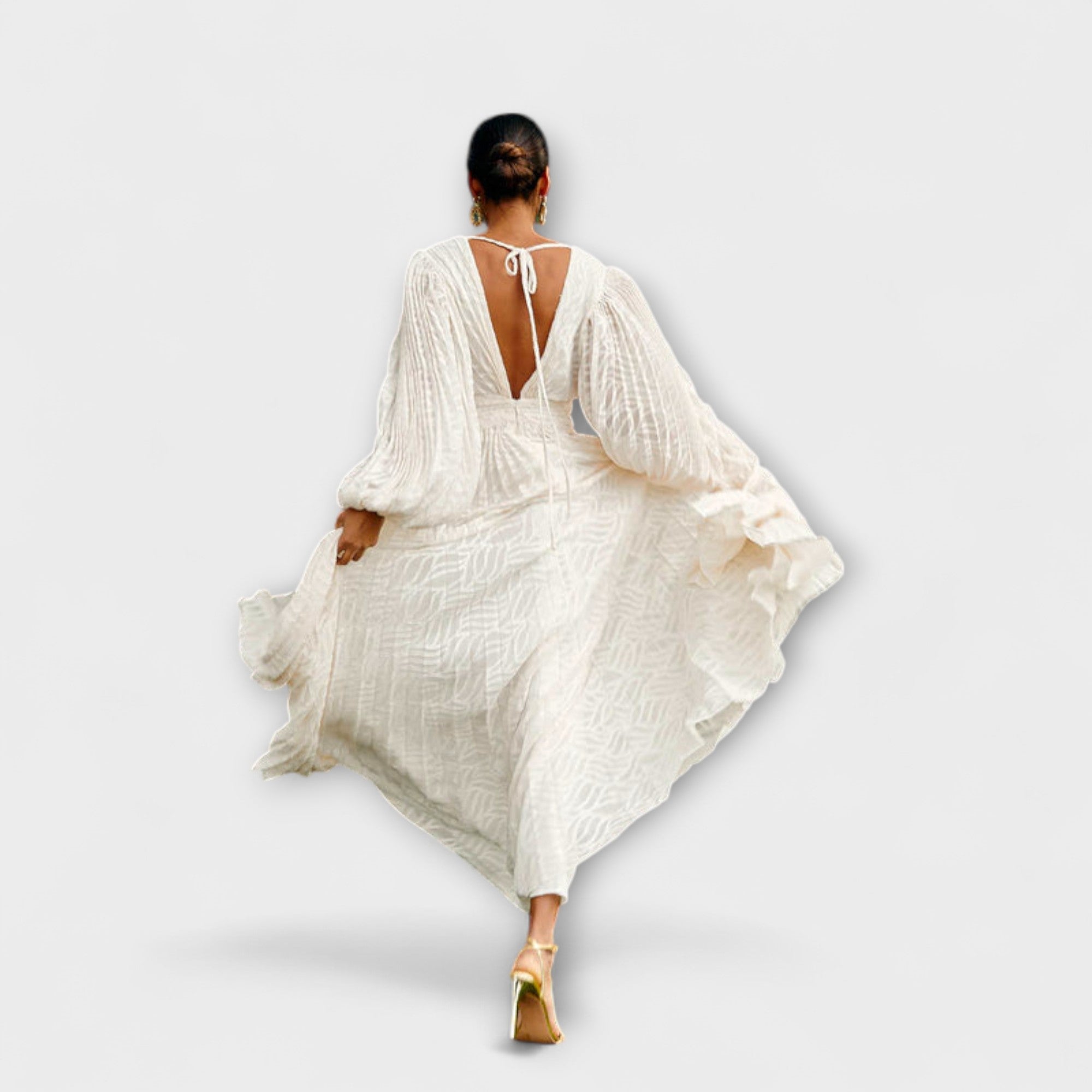 Elsa - Abito Maxi Crema di Allegory