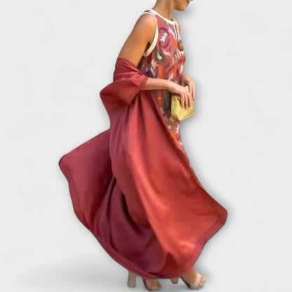 Selviane - Maxi Abito con Cardigan Coordinato