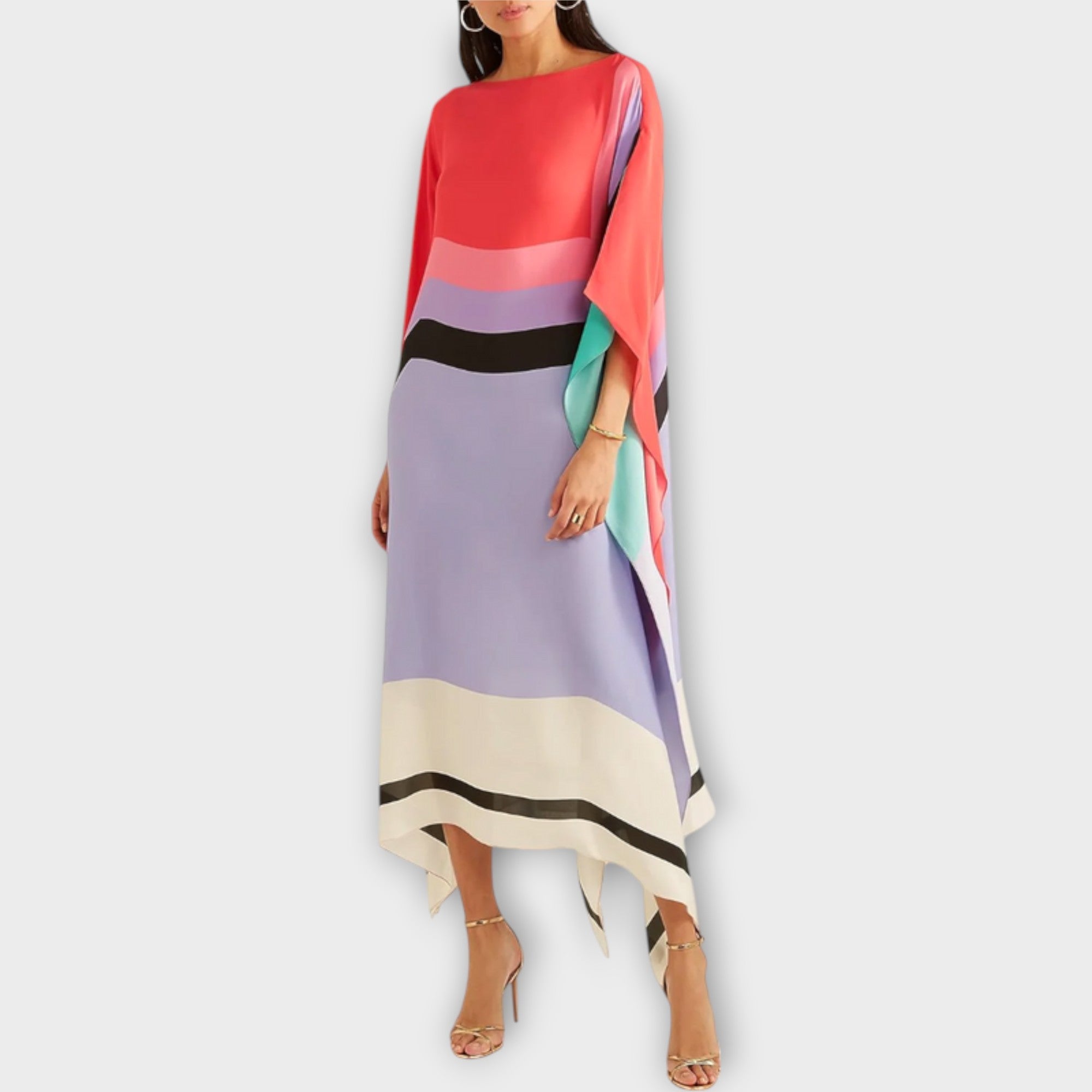 Elenora - Kaftano Geometrico a Taglio Locker