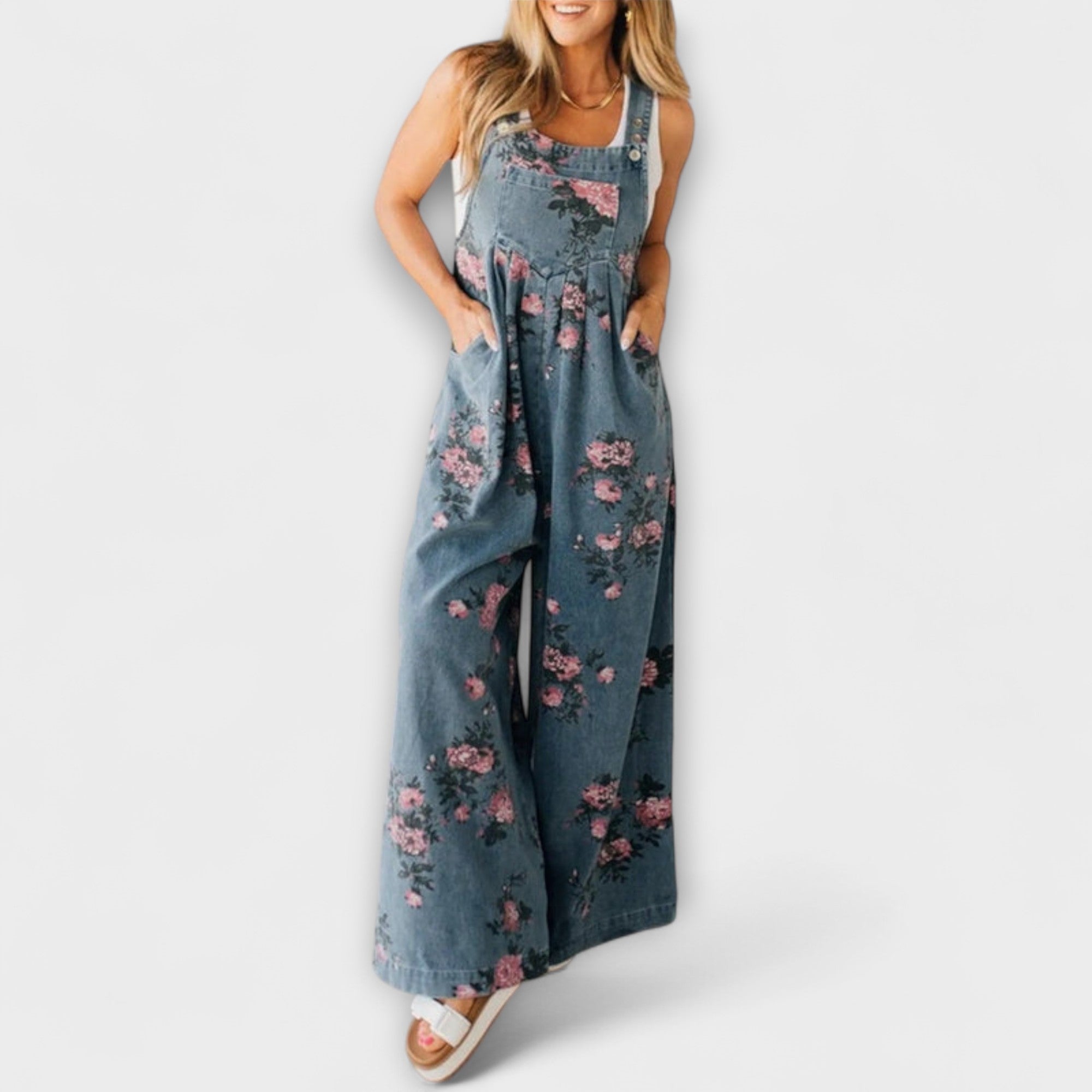 Mirona - Salopette Denim Relaxed Fit