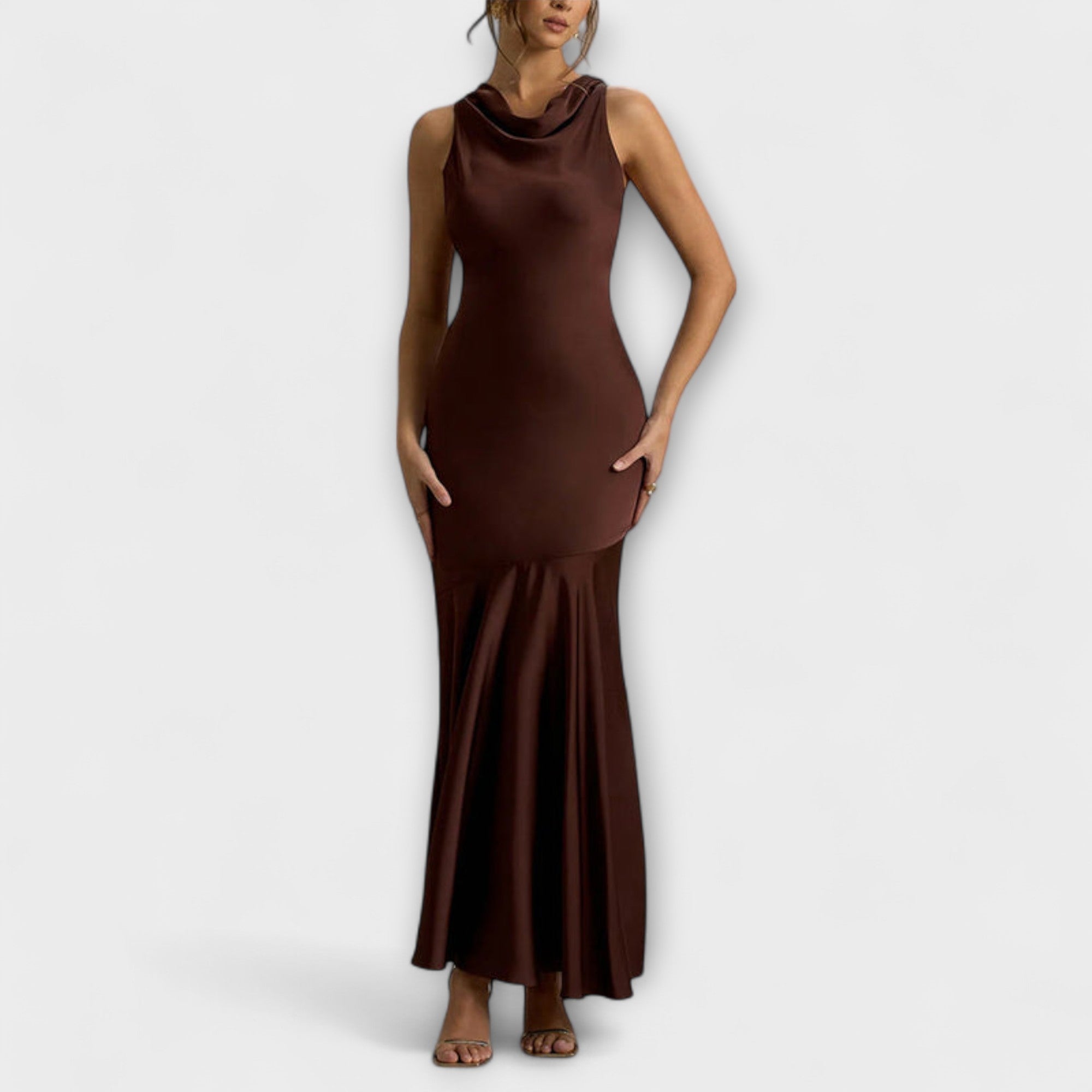 Lennon - Elegante Abito Maxi in Satin