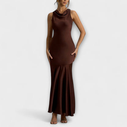Lennon - Elegante Abito Maxi in Satin