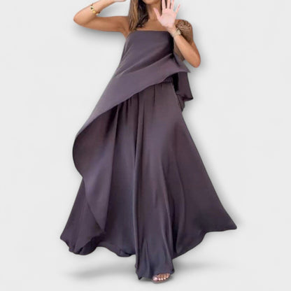 Ruby - Top Bandeau Senza Maniche e Gonna Chic