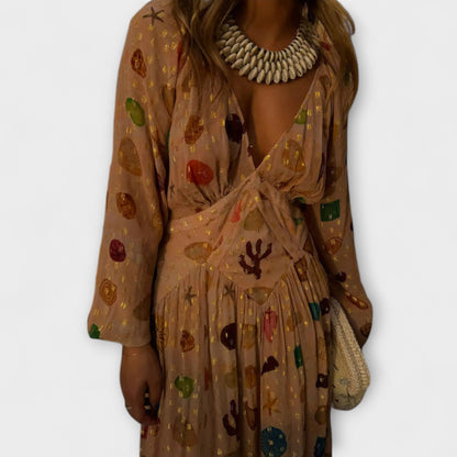 Lauren - Abito in Stampa Conchiglia Petite