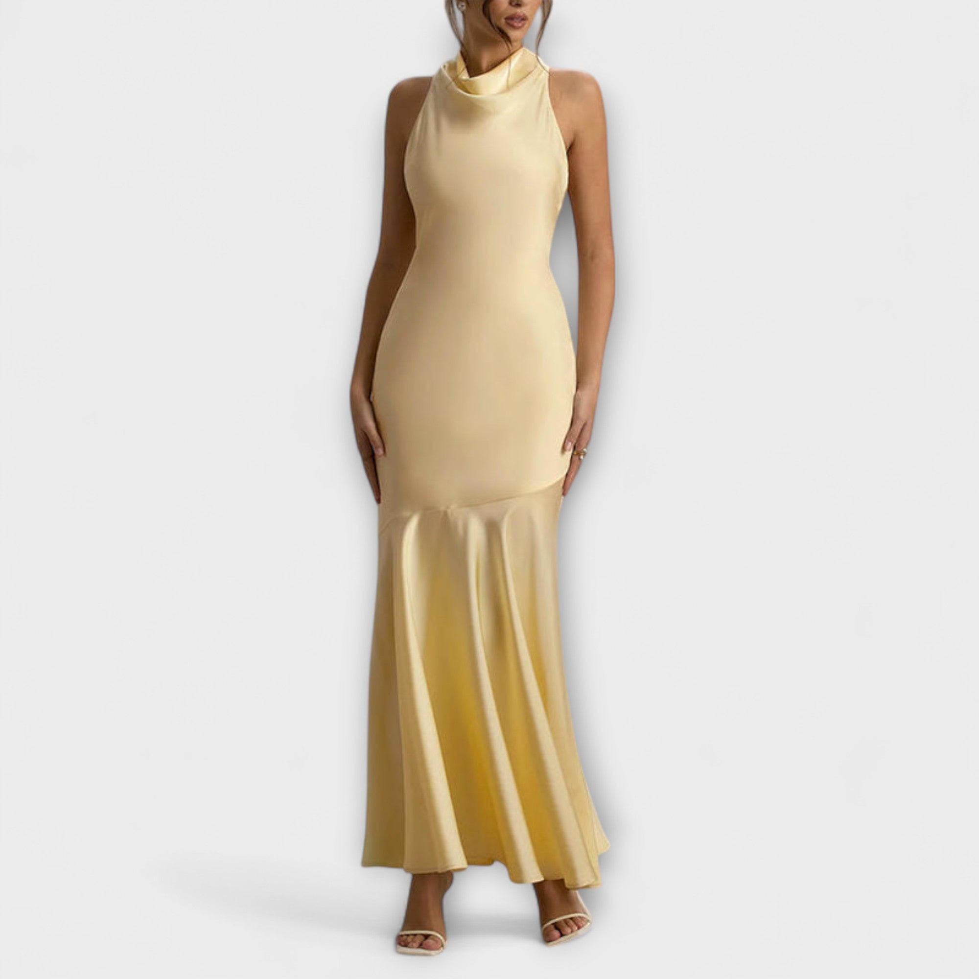 Lennon - Elegante Abito Maxi in Satin