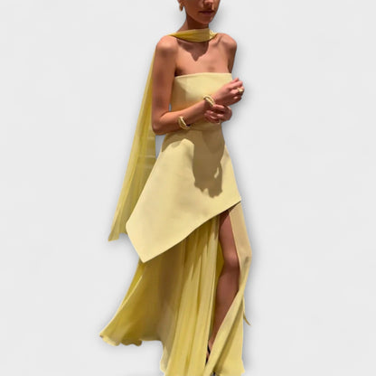 Goldie - Abito Maxi in Chiffon