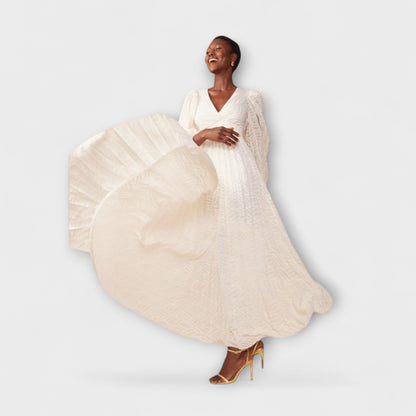 Elsa - Abito Maxi Crema di Allegory