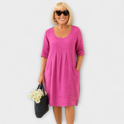 Marley - Abito Casual in Lino con Tasche