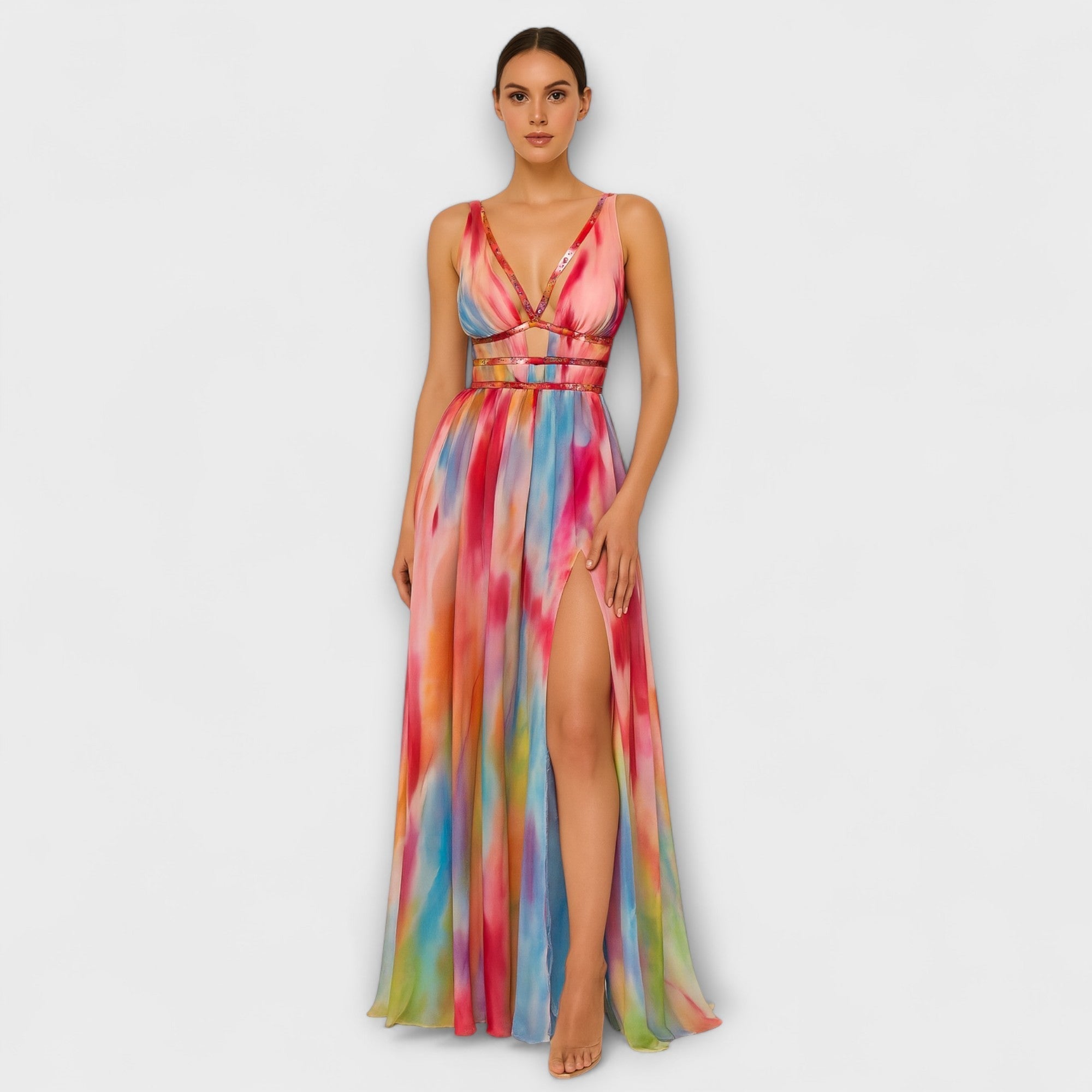 Freya - Vestito Maxi Dipinto