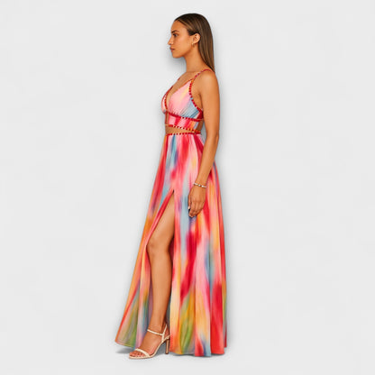 Freya - Vestito Maxi Dipinto