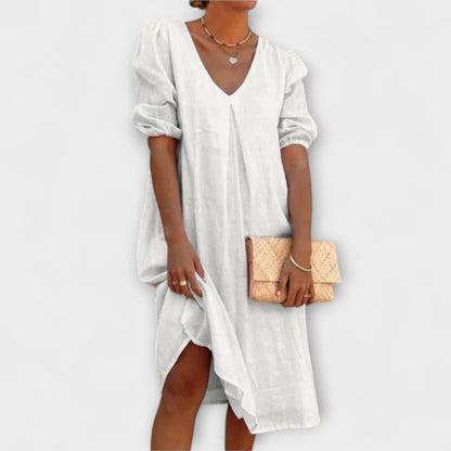 Fanny - Abito Estivo Elegante con Dettagli in Crochet