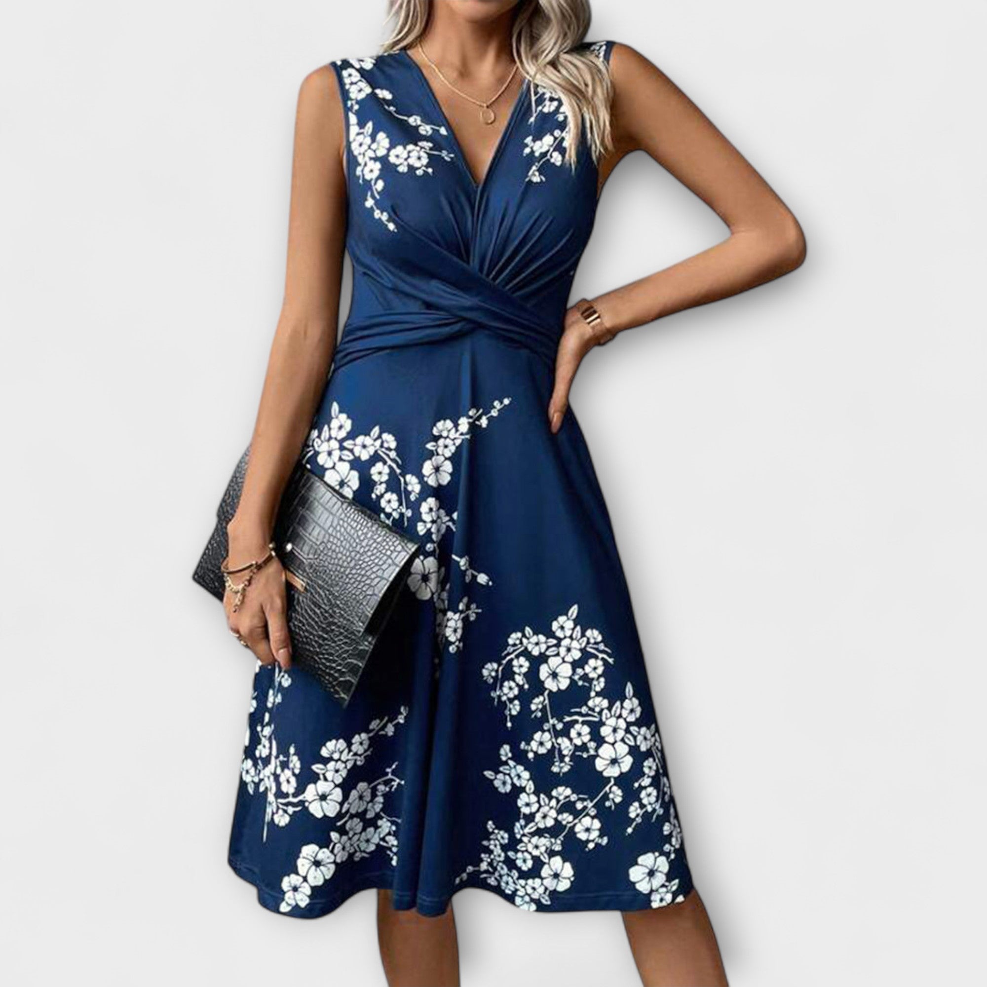 Lina - Vestito Estivo con Collo Avvolgente