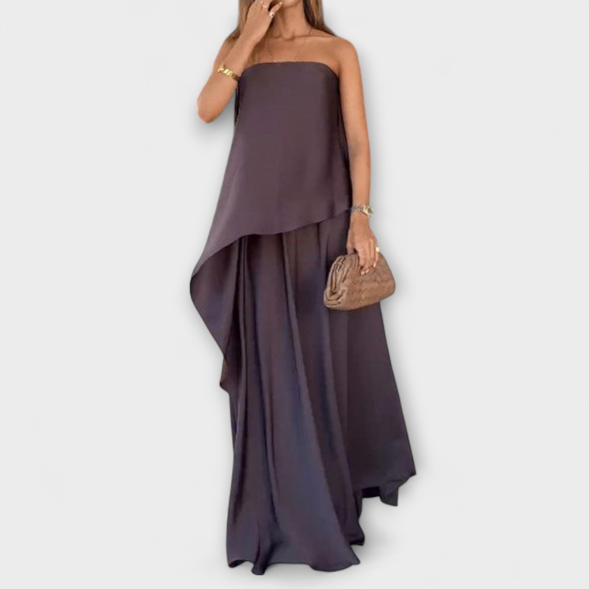 Ruby - Top Bandeau Senza Maniche e Gonna Chic