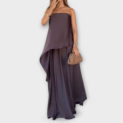 Ruby - Top Bandeau Senza Maniche e Gonna Chic