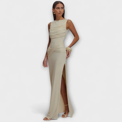 Rieke - Abito Maxi Elegante con Spacco Alto