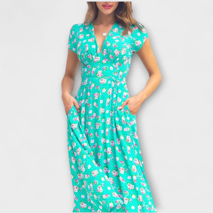 Fienna - Abito Midi con Bottoni