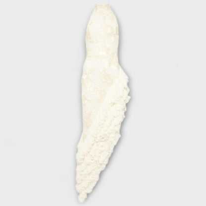 Karen - Abito Maxi con Applicazioni Floreali