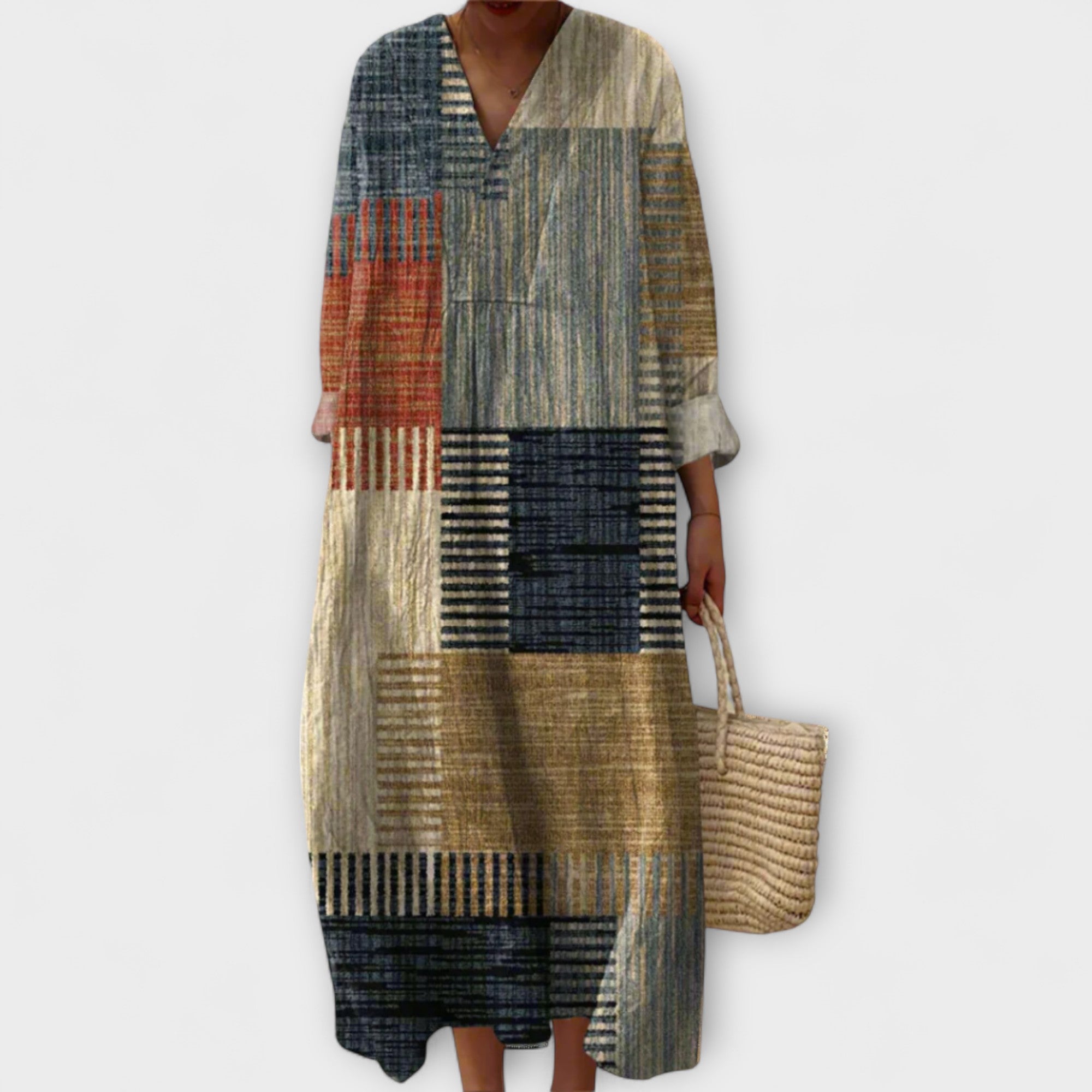 Julie - Abito Elegante con Design Geometrico