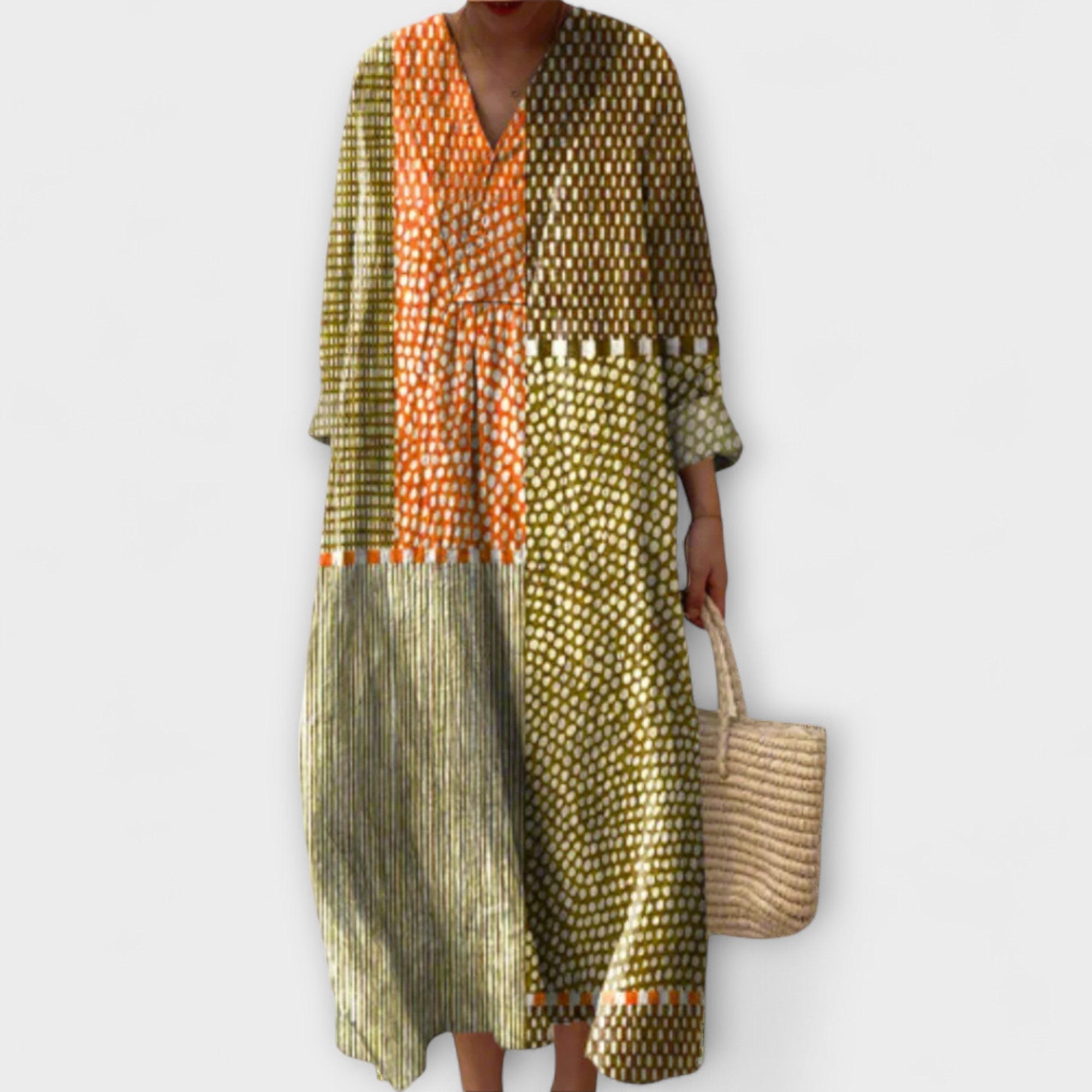 Gia - Abito Elegante con Design Geometrico