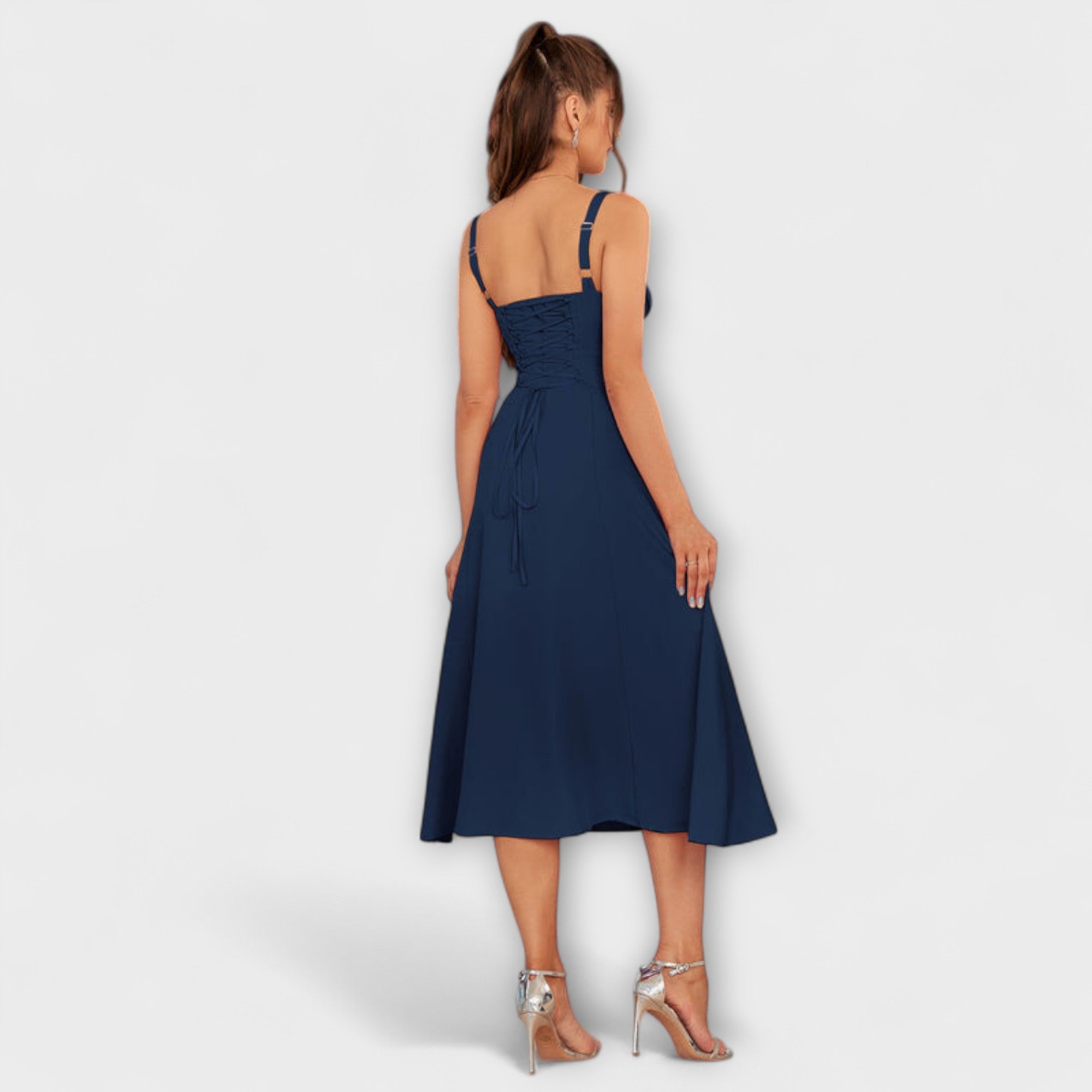 Speranza - Abito Top Ruffles con Dettaglio Fessura