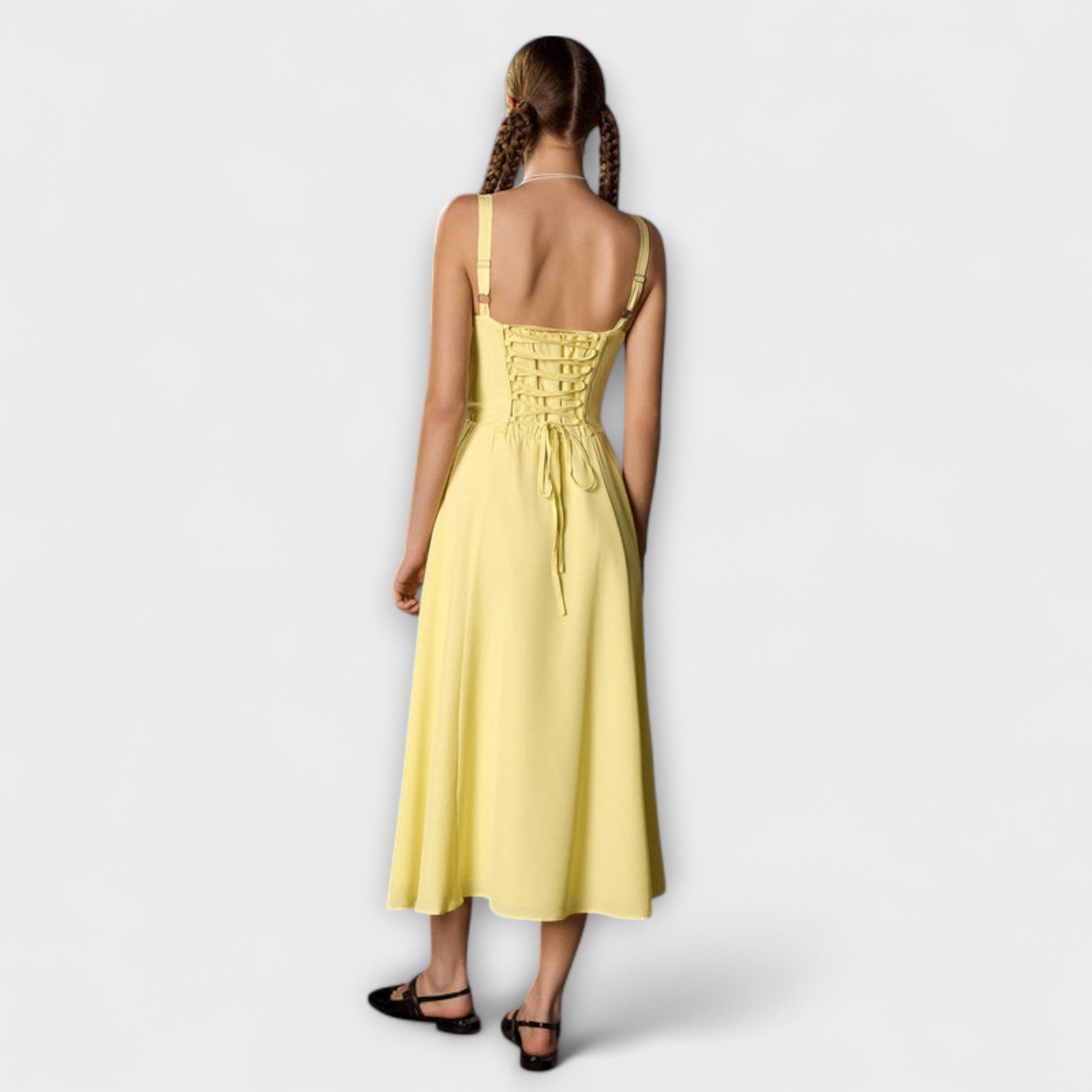 Speranza - Abito Top Ruffles con Dettaglio Fessura