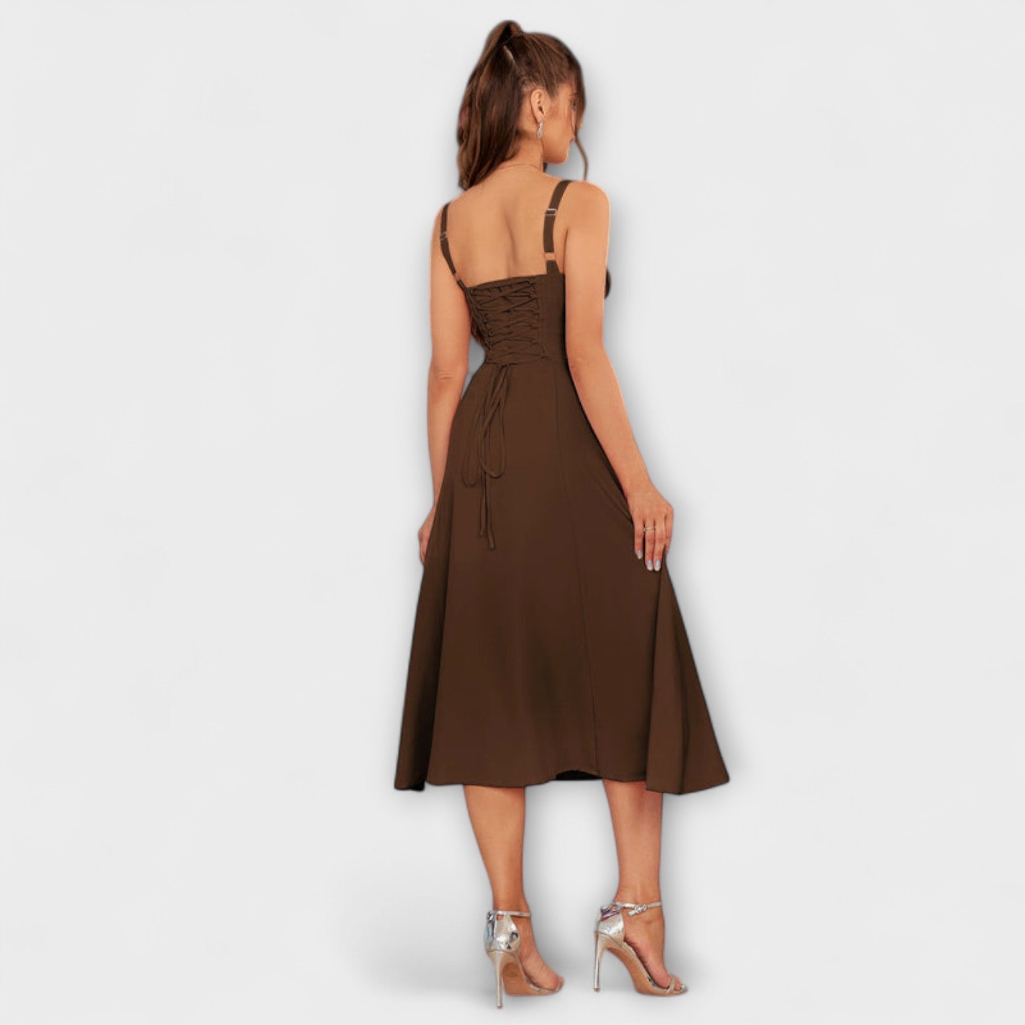 Speranza - Abito Top Ruffles con Dettaglio Fessura