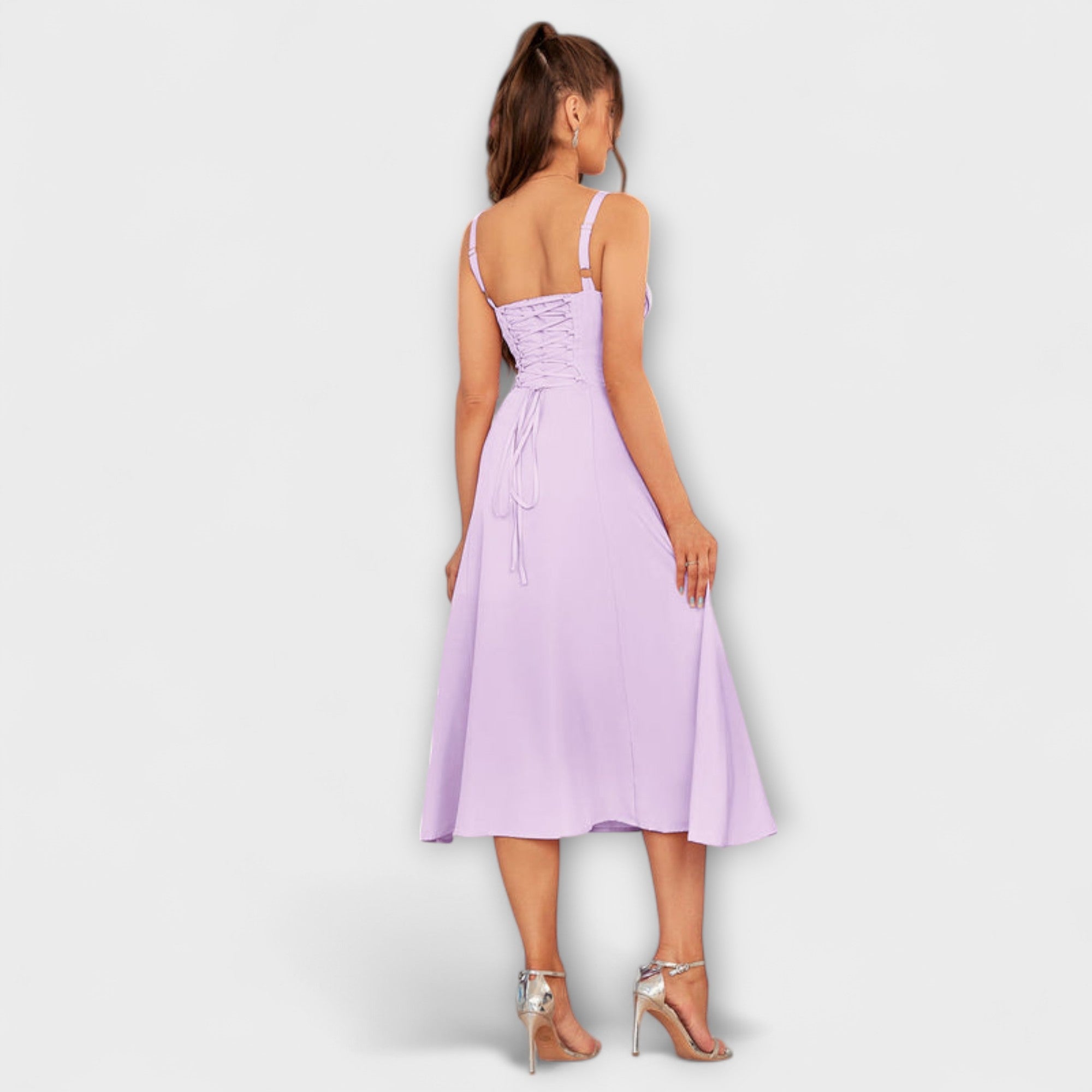 Speranza - Abito Top Ruffles con Dettaglio Fessura