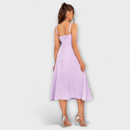 Speranza - Abito Top Ruffles con Dettaglio Fessura