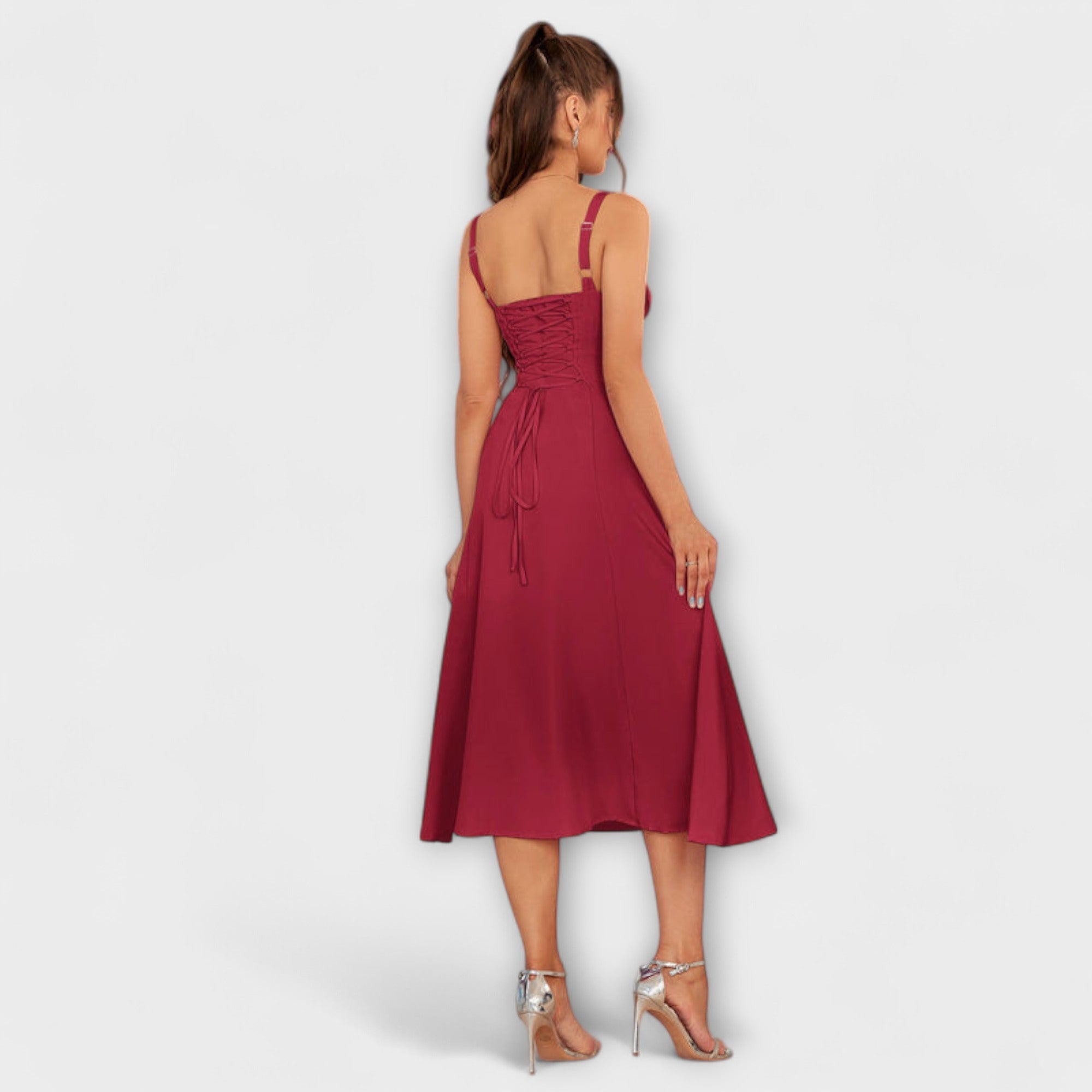 Speranza - Abito Top Ruffles con Dettaglio Fessura