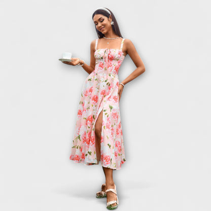 Speranza - Abito Top Ruffles con Dettaglio Fessura