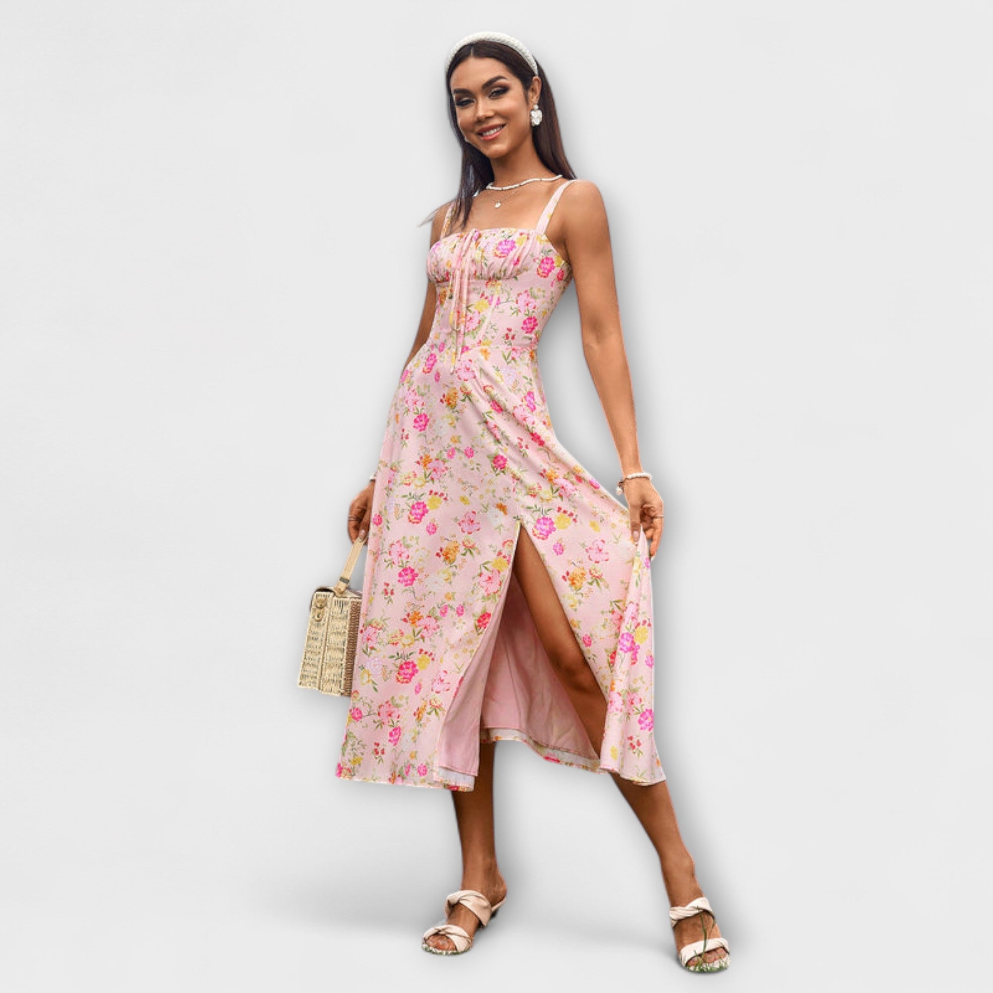 Speranza - Abito Top Ruffles con Dettaglio Fessura