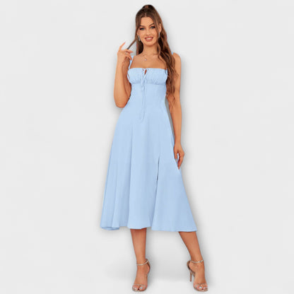 Speranza - Abito Top Ruffles con Dettaglio Fessura