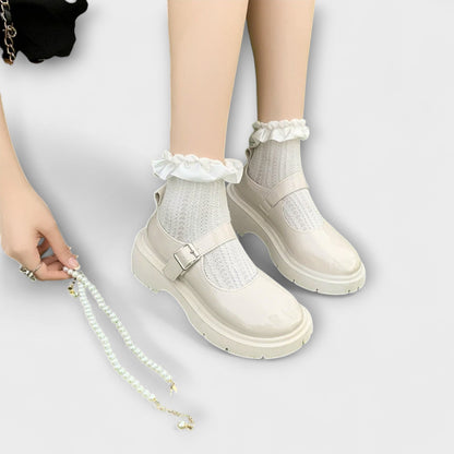 Perla - Scarpe in pelle Mary Jane di lusso