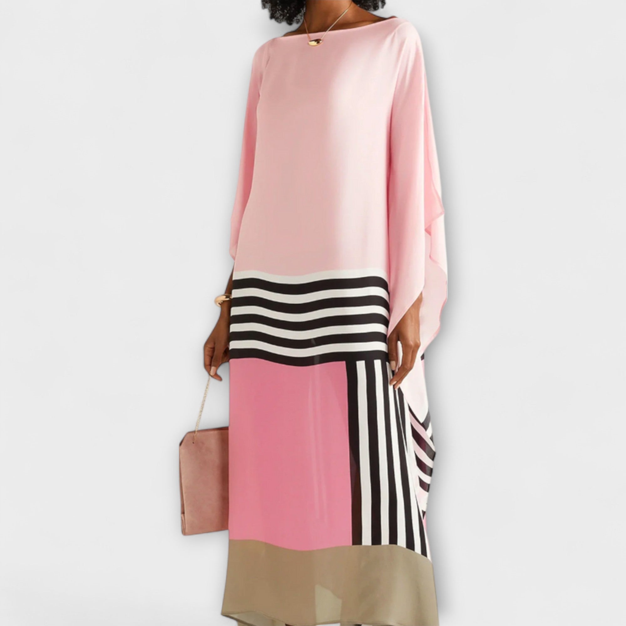 Elenora - Kaftano Geometrico a Taglio Locker