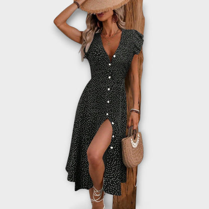 Abito Midi a Pois Chic