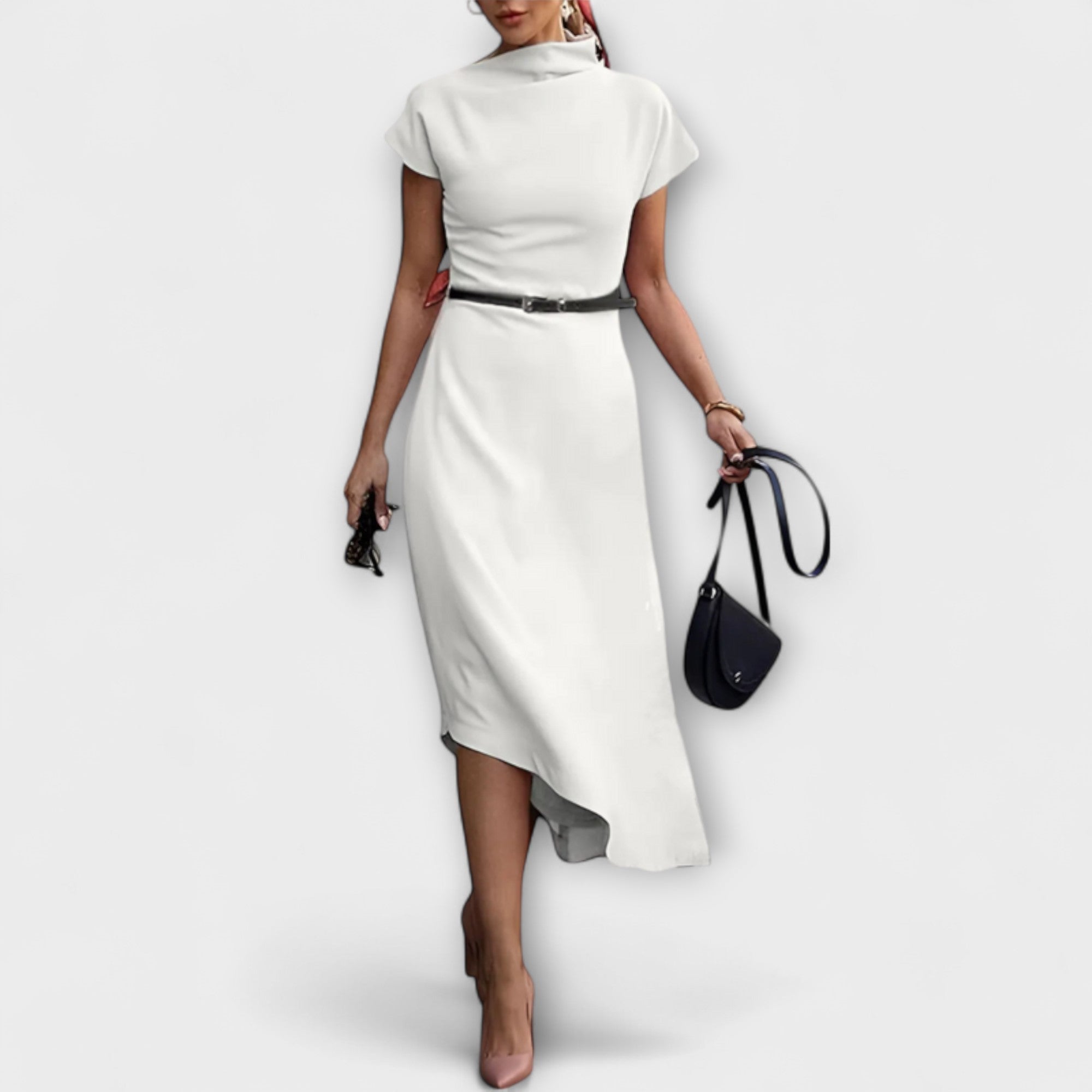 Amelia - Vestito Urbano Asimmetrico