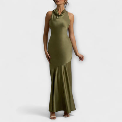 Lennon - Elegante Abito Maxi in Satin